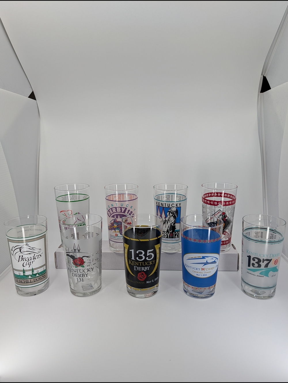 8 Kentucky Derby Commemorative Mint Julep Glasses 118/120/121/129/131/135-137 - Picture 1 of 13
